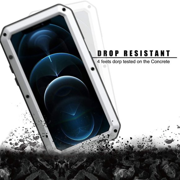 Shockproof Metal Case for iPhone 11 PRO MAX Gorilla Heavy Duty 360 Cover Silver - Picture 6 of 12